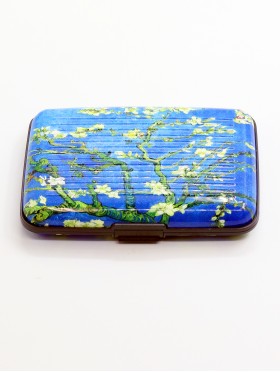 Almond Blossoms Print Credit Card Wallet